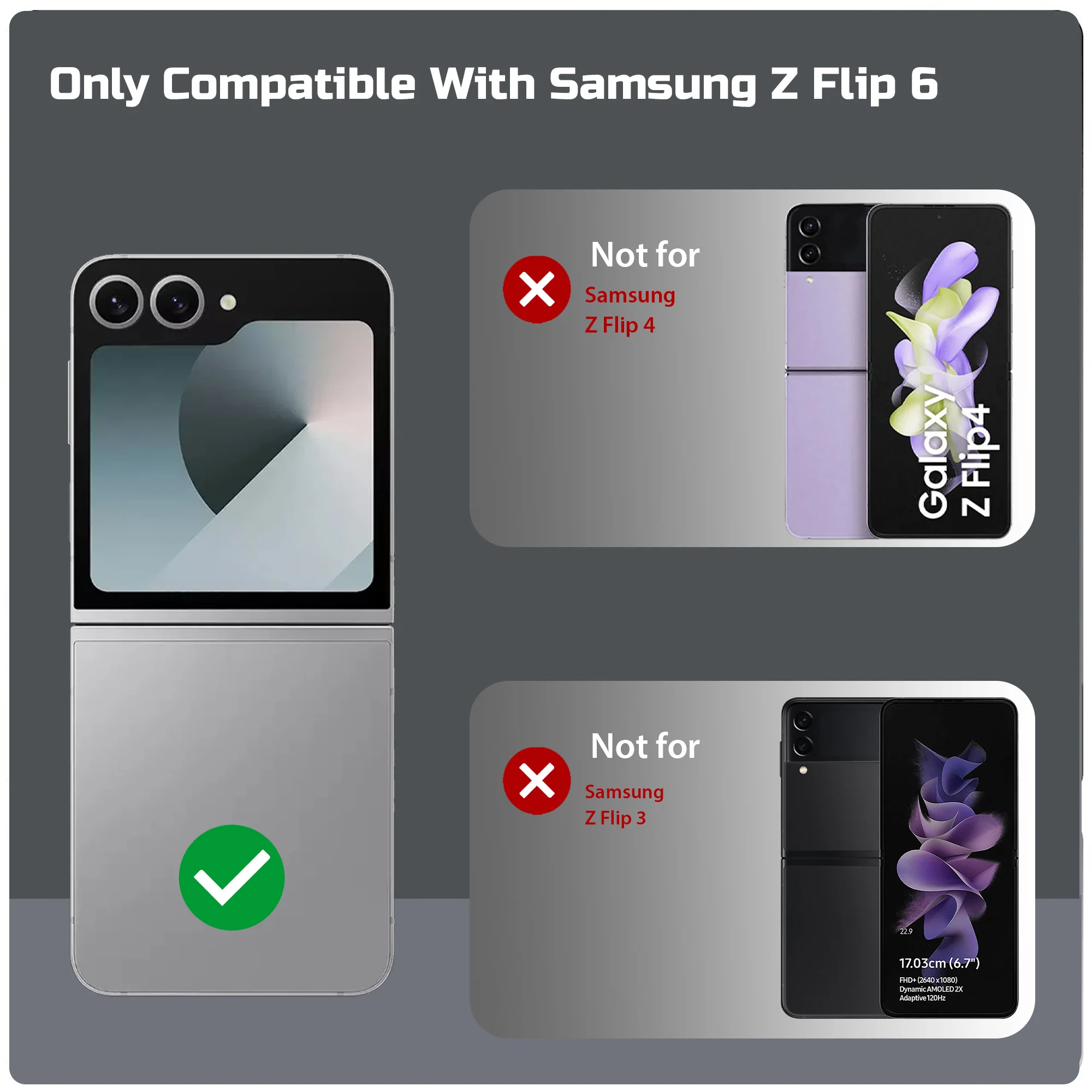 Flexible TPU Back Cover for Samsung Z Flip 6 with Wireless Charging Support Support & Unique Printed Designs - Image 44