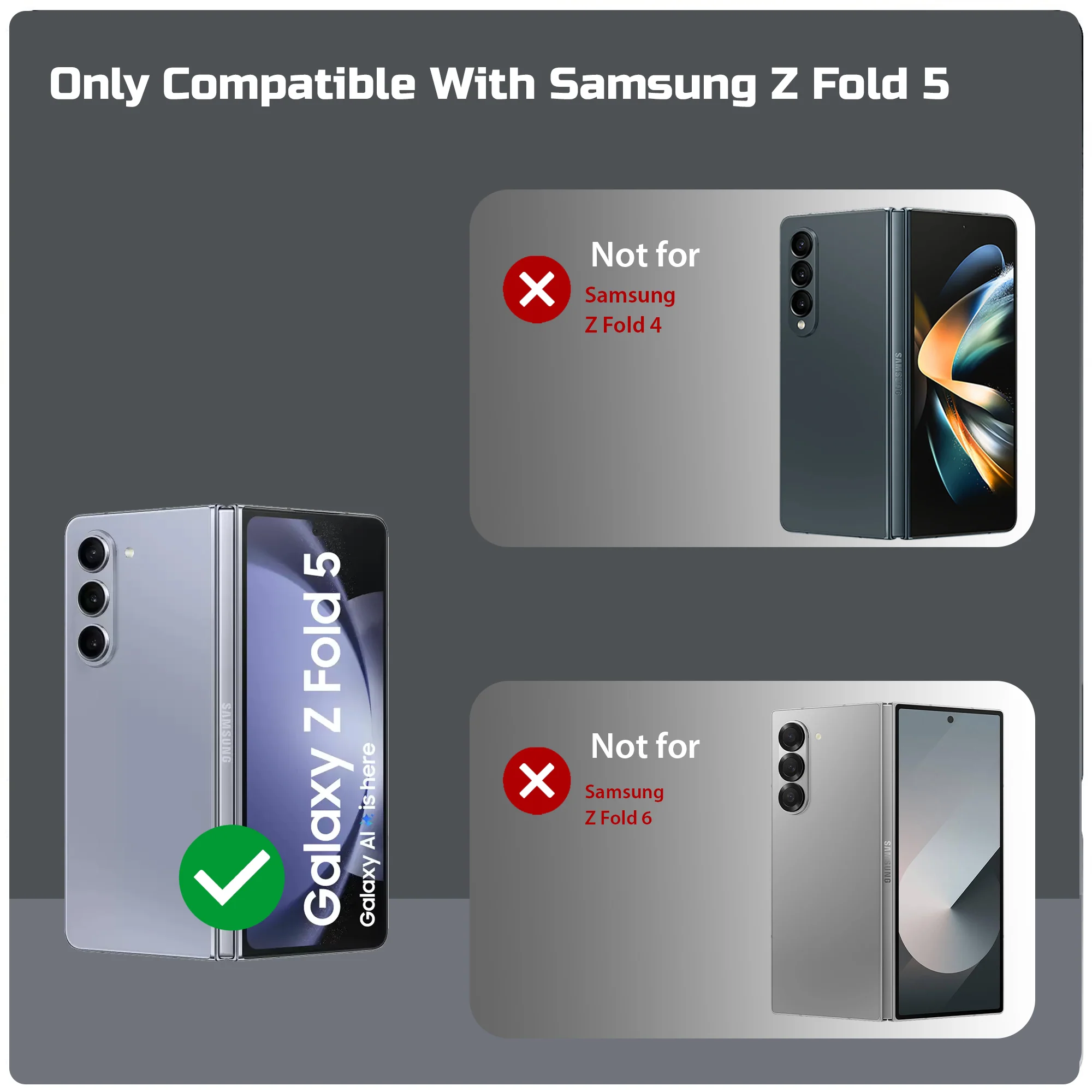 Flexible TPU Back Cover for Samsung Z Fold 5 with Wireless Charging Support Support & Unique Printed Designs - Image 20
