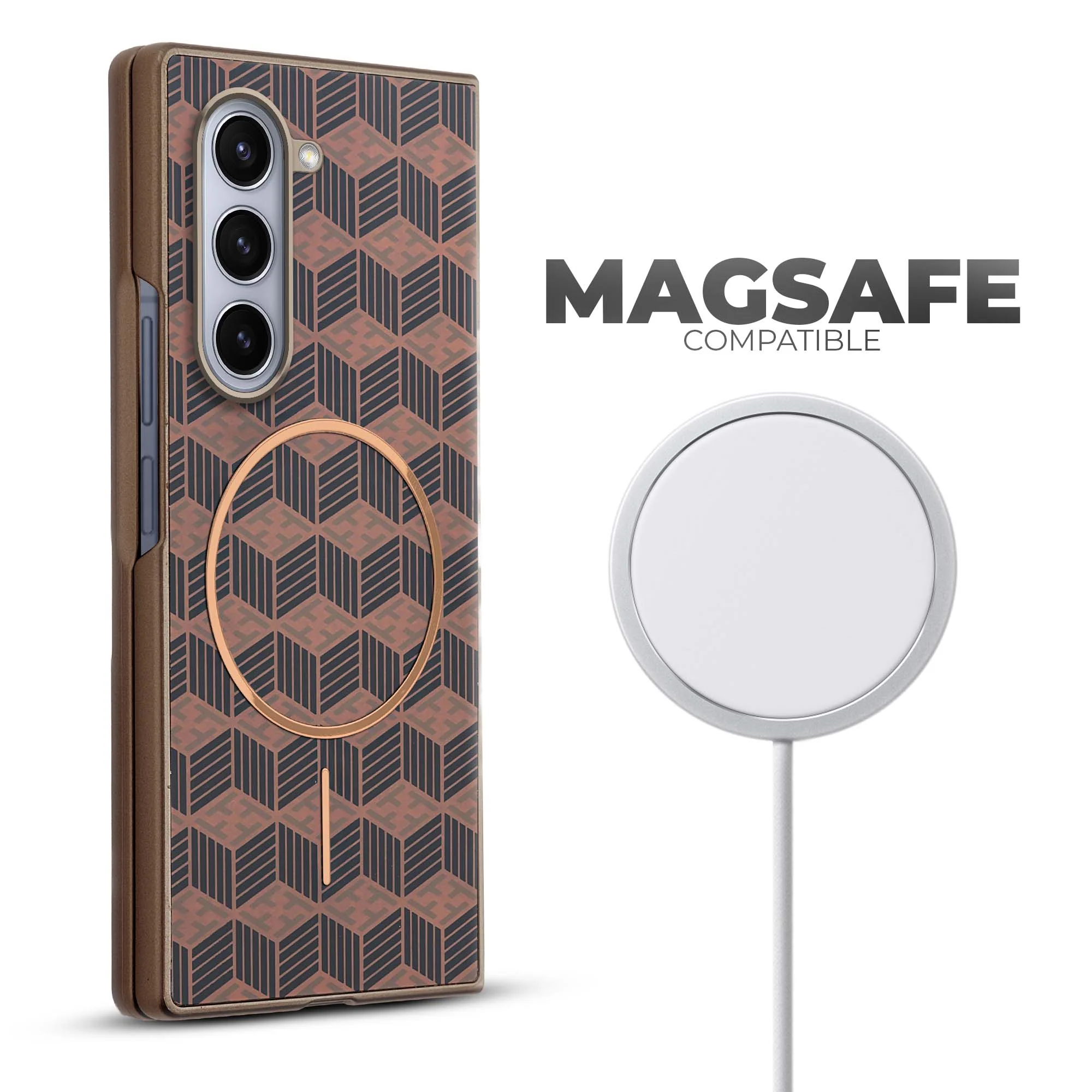 Flexible TPU Back Cover for Samsung Z Fold 5 with Wireless Charging Support Support & Unique Printed Designs - Image 3
