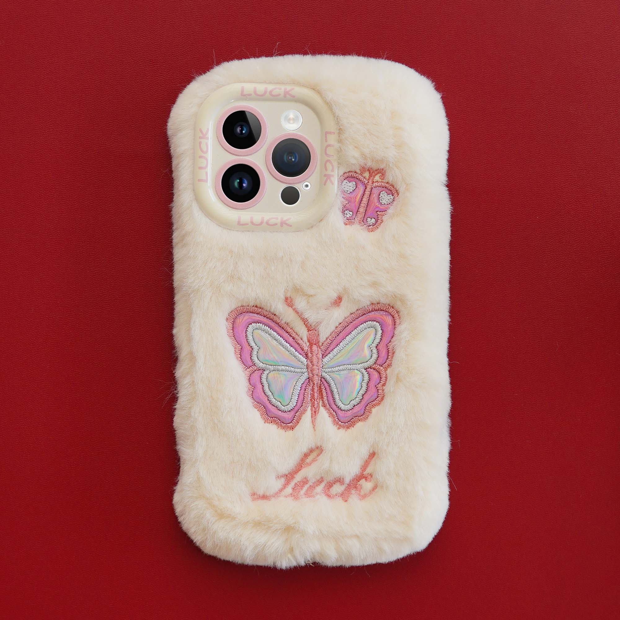 Fluffy Butterfly Back Cover for Apple iPhone 14 Pro Max - Image 3