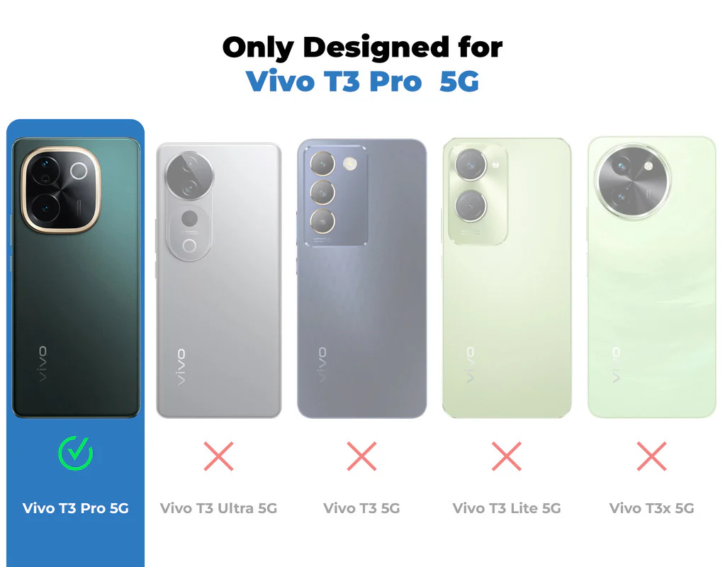 Frosted Case With 2-Cut Interlock For Vivo T3 Pro 5G - Image 26