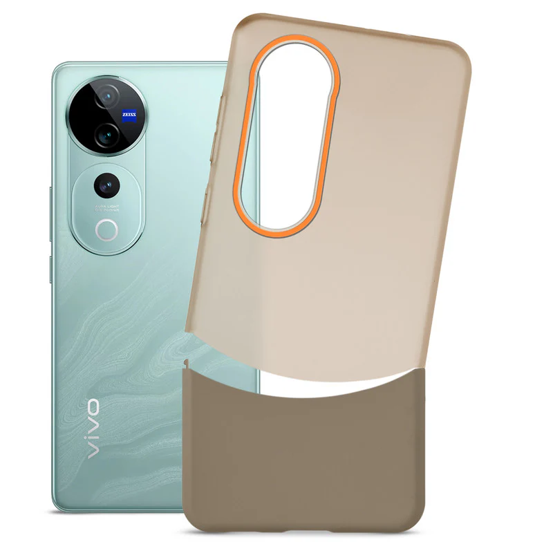 Frosted Case With 2-Cut Interlock For Vivo V40 Pro 5G