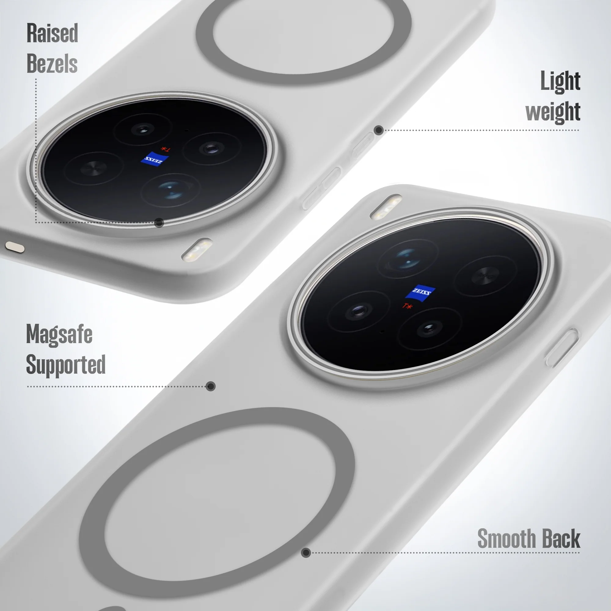 Frosted Sleek Matte Wireless Charging Support Back Cover Case for Vivo X300 Pro 5G With Raised Camera Protection - Image 9