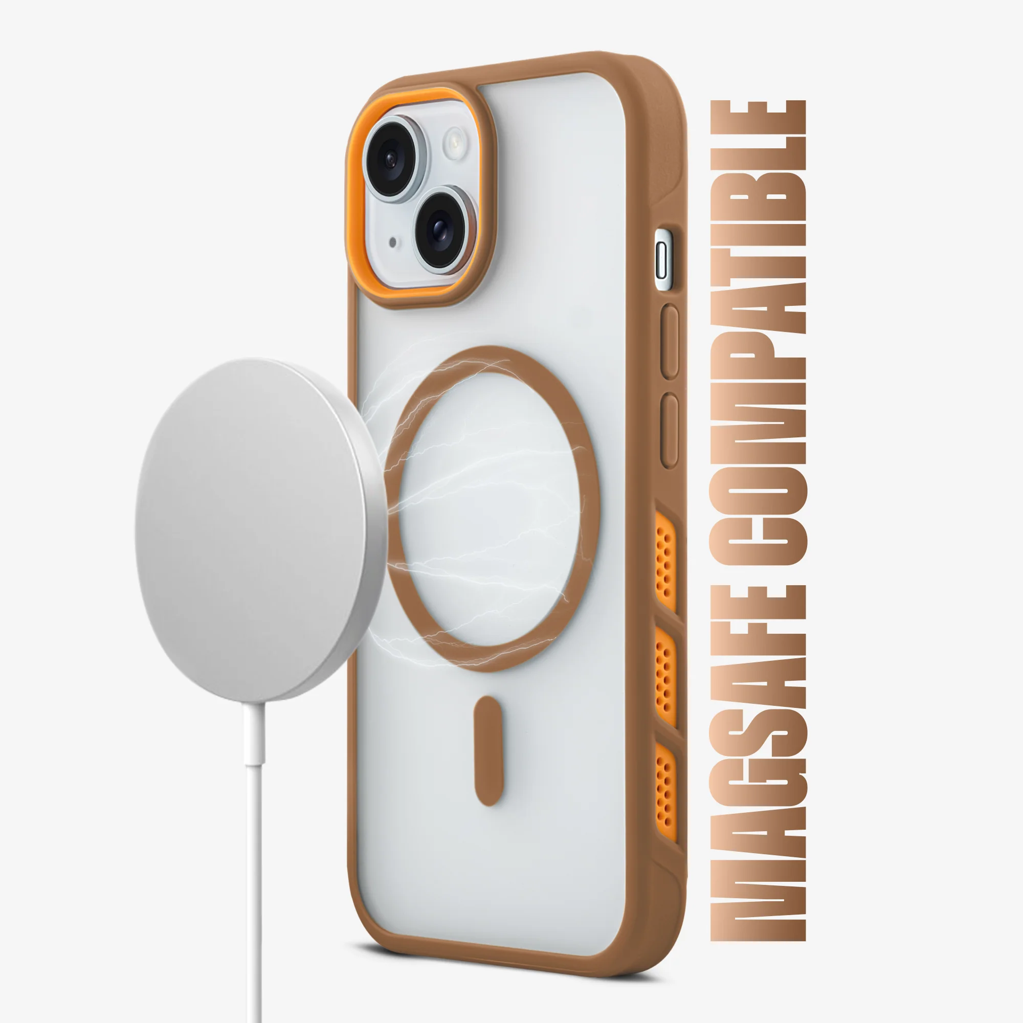 Functional and Stylish with Enhanced Heat Management Wireless Charging Support Compatible Back Case For Apple iPhone 15 - Image 10