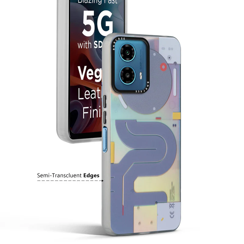 Rainbow Circuit Print Hard Case For Motorola Moto G34 5G - Image 46