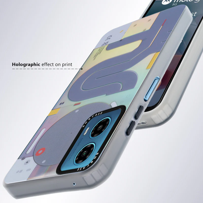 Rainbow Circuit Print Hard Case For Motorola Moto G34 5G - Image 47