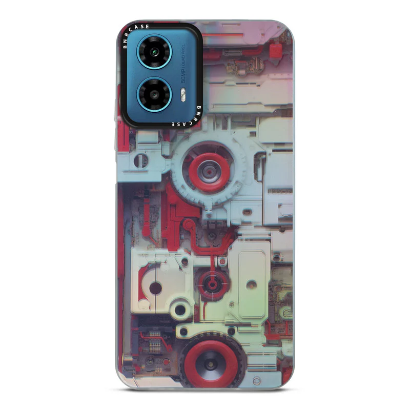 Rainbow Circuit Print Hard Case For Motorola Moto G34 5G - Image 59