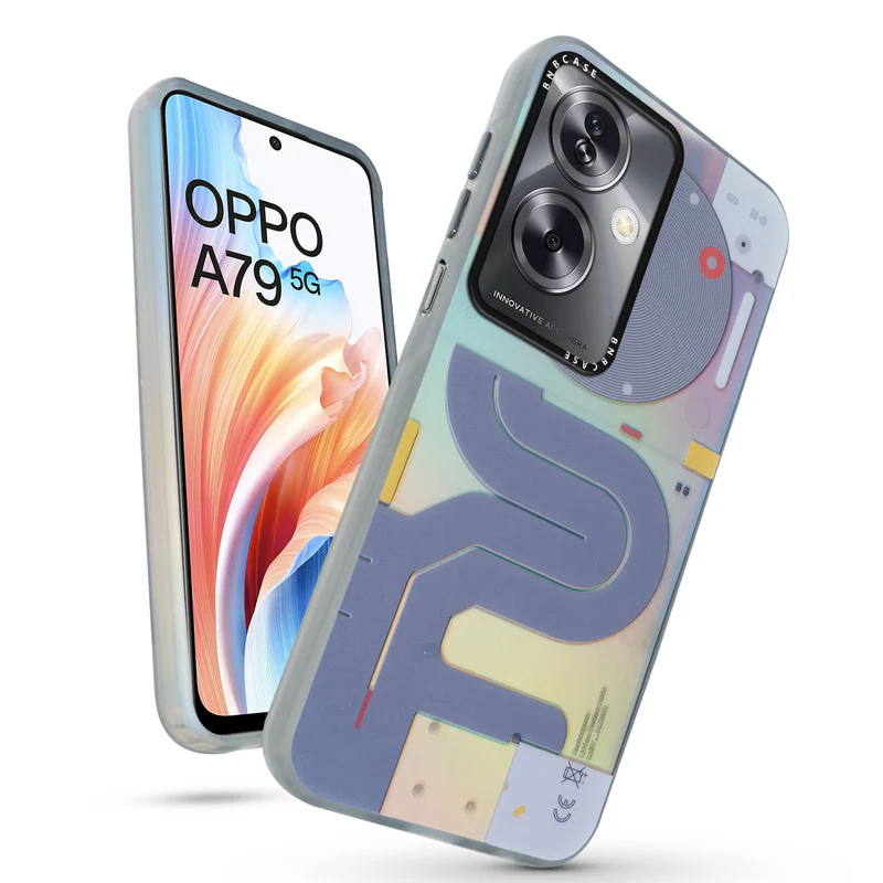 Rainbow Circuit Print Hard Case For Oppo A79 5G - Image 41