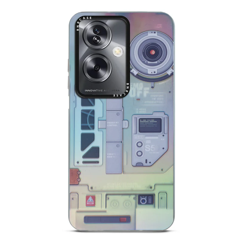 Rainbow Circuit Print Hard Case For Oppo A79 5G - Image 75