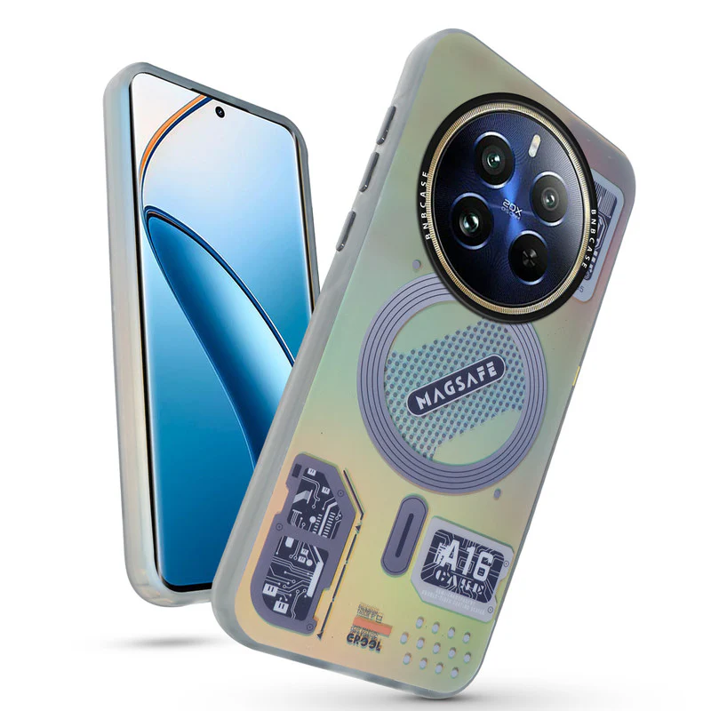 Rainbow Circuit Print Hard Case For Realme 12 Plus 5G - Image 17