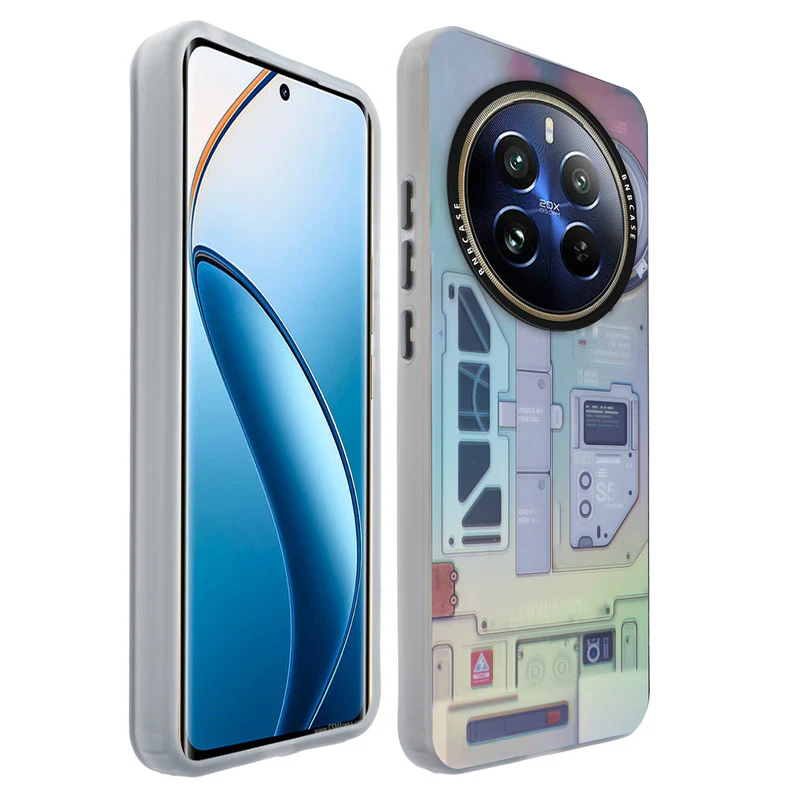 Rainbow Circuit Print Hard Case For Realme 12 Plus 5G - Image 62
