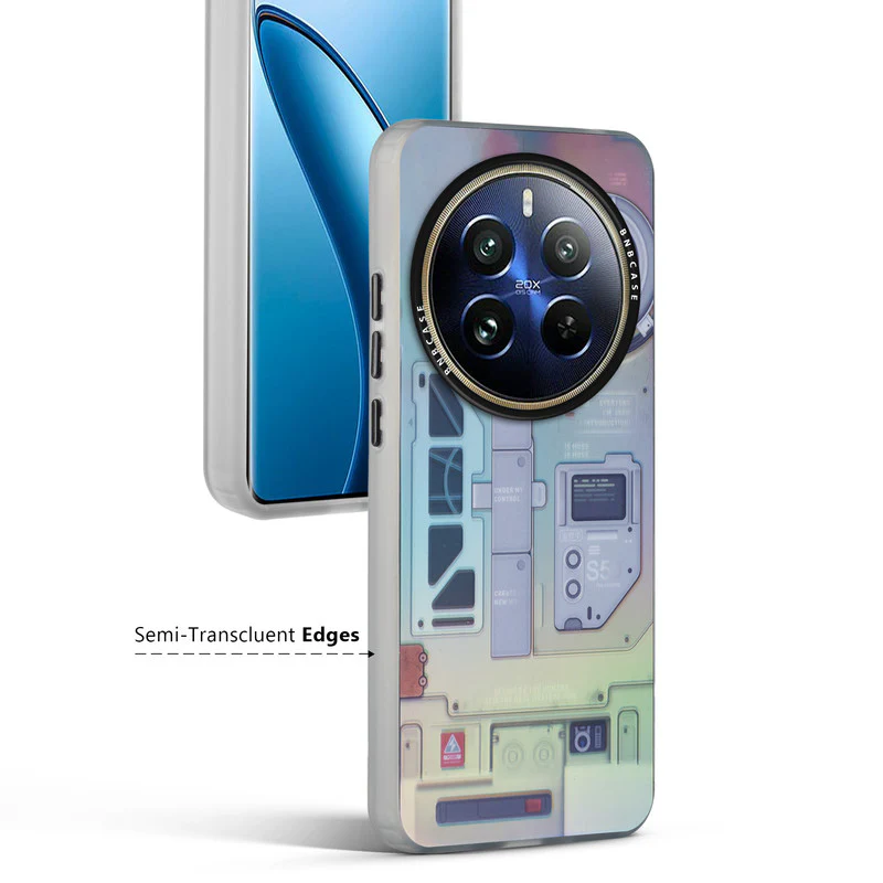 Rainbow Circuit Print Hard Case For Realme 12 Plus 5G - Image 64