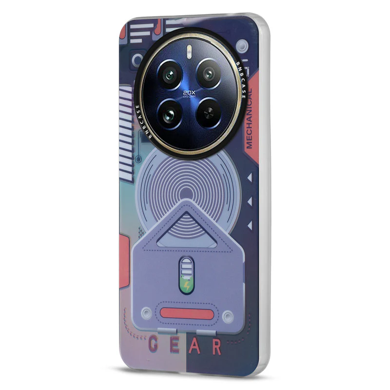 Rainbow Circuit Print Hard Case For Realme 12 Pro 5G - Image 8