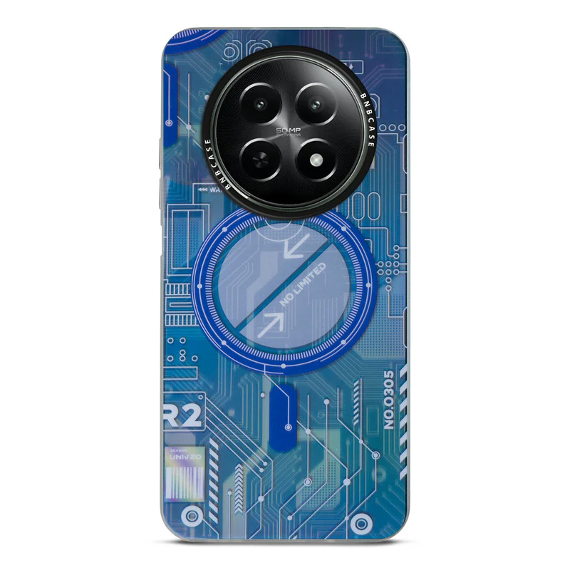 Rainbow Circuit Print Hard Case For Realme 12X 5G - Image 27