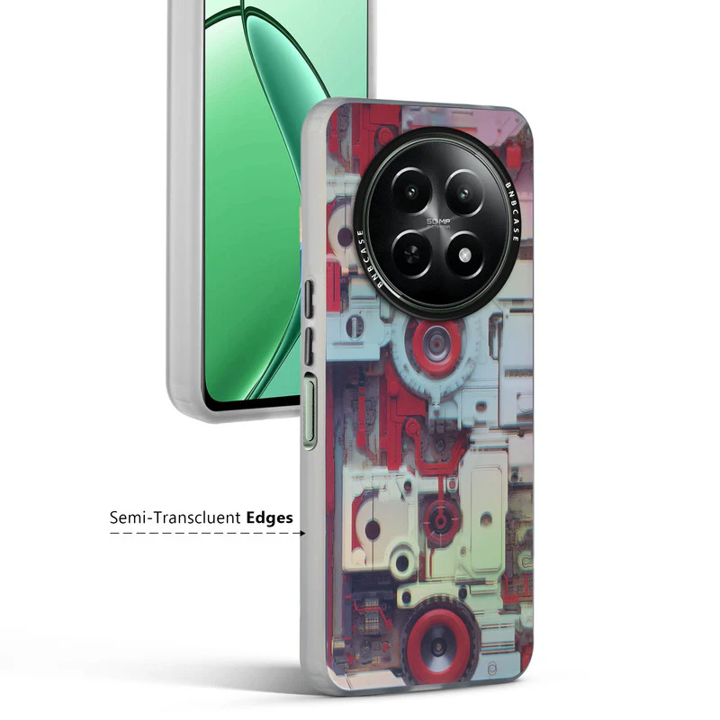 Rainbow Circuit Print Hard Case For Realme 12X 5G - Image 54