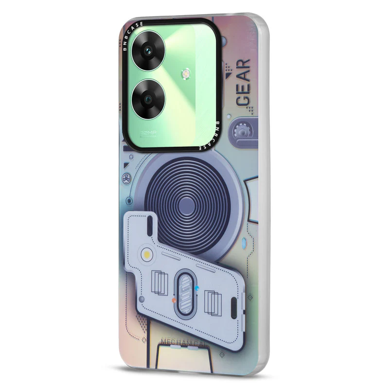 Rainbow Circuit Print Hard Case For Realme C61 - Image 16