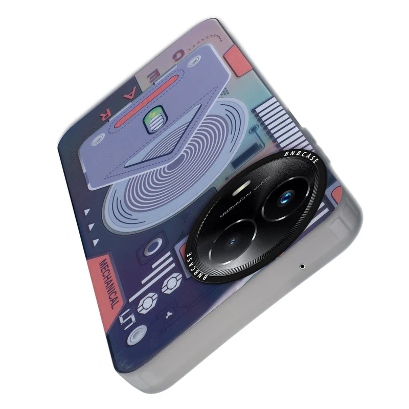 Rainbow Circuit Print Hard Case For Realme C67 5G - Image 21