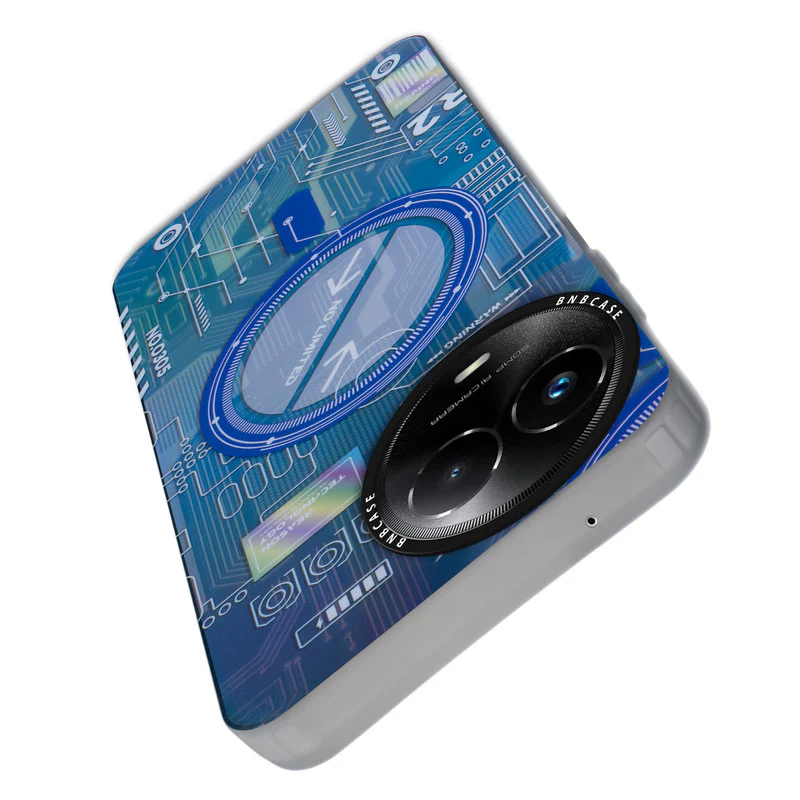 Rainbow Circuit Print Hard Case For Realme C67 5G - Image 37