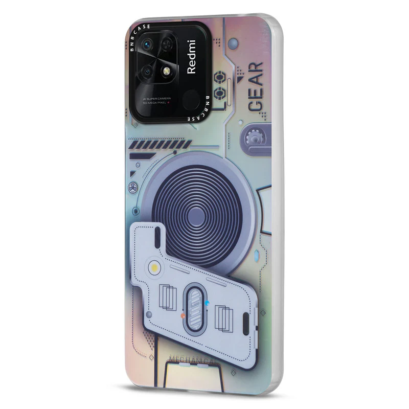 Rainbow Circuit Print Hard Case For Redmi 10C - Image 16