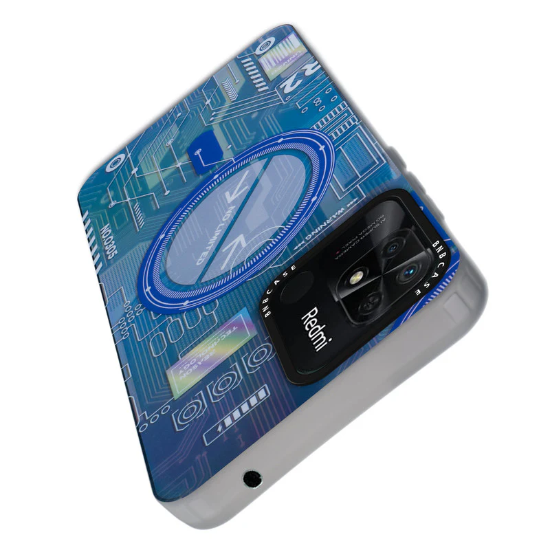 Rainbow Circuit Print Hard Case For Redmi 10C - Image 37