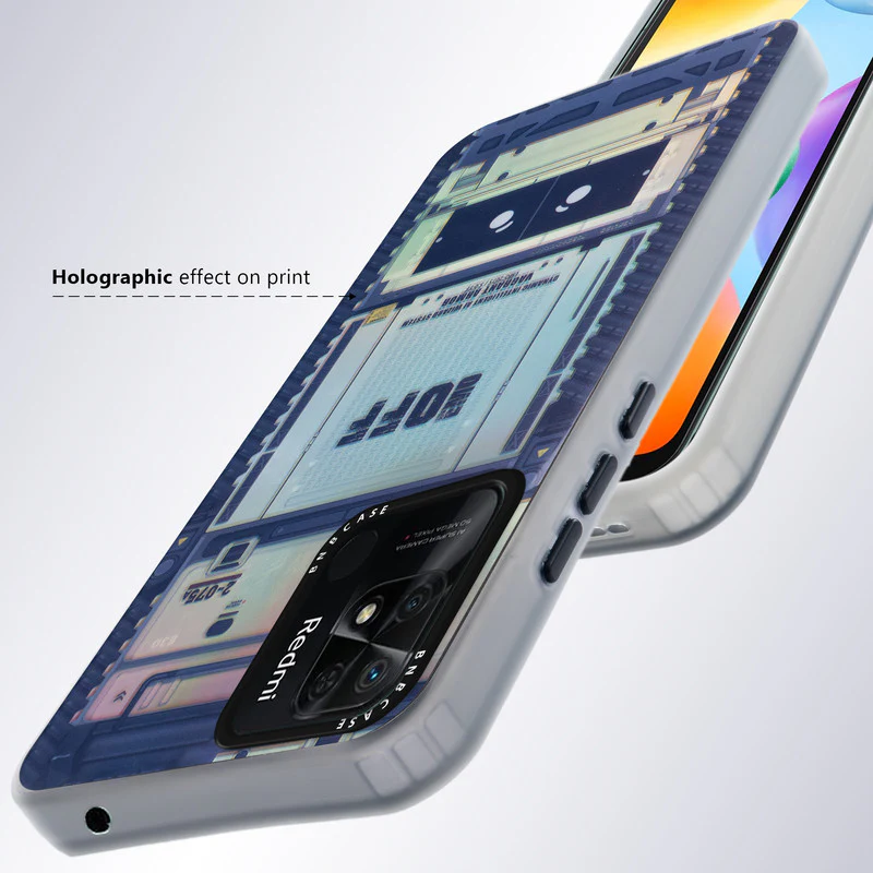Rainbow Circuit Print Hard Case For Redmi 10C - Image 55