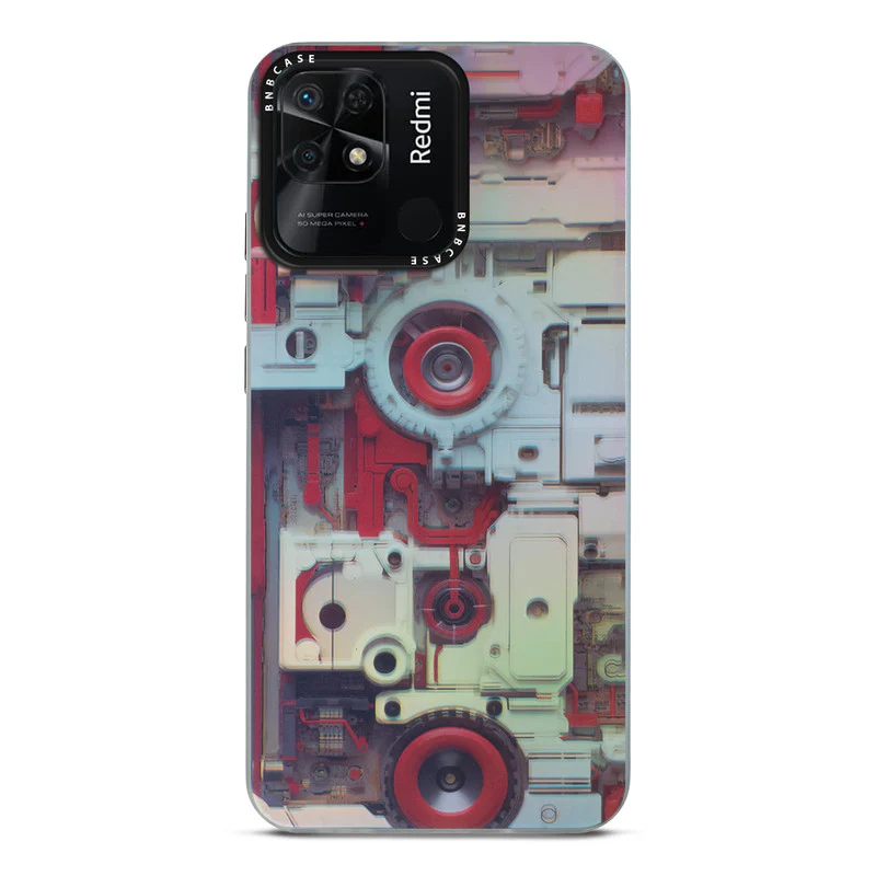 Rainbow Circuit Print Hard Case For Redmi 10C - Image 59
