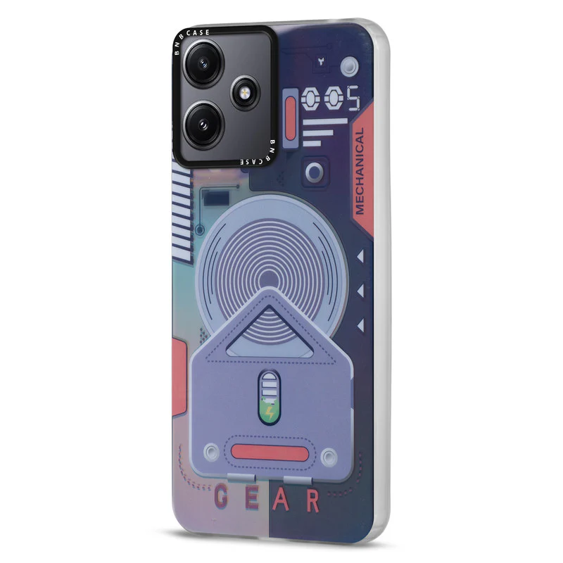 Rainbow Circuit Print Hard Case For Redmi 12 5G - Image 16