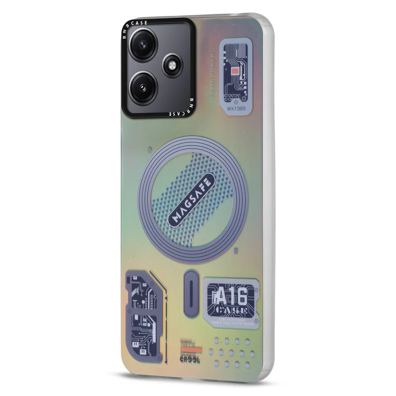 Rainbow Circuit Print Hard Case For Redmi 12 5G - Image 24