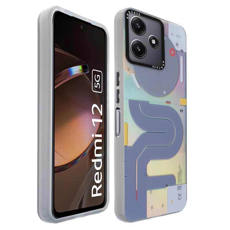 Rainbow Circuit Print Hard Case For Redmi 12 5G - Image 28