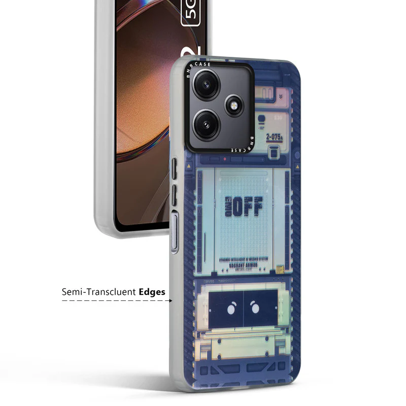Rainbow Circuit Print Hard Case For Redmi 12 5G - Image 38