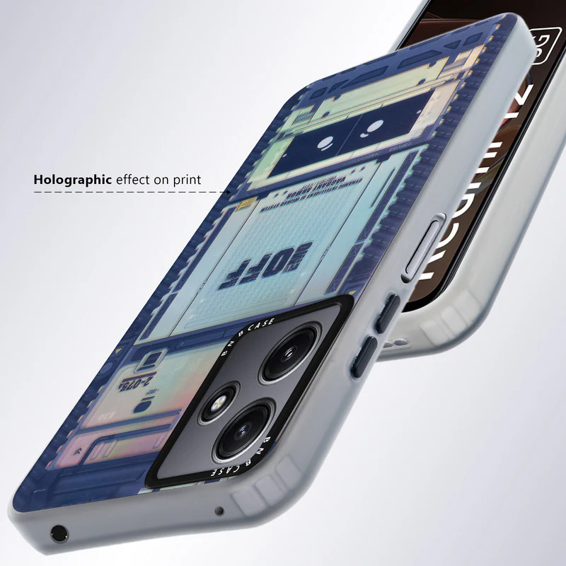 Rainbow Circuit Print Hard Case For Redmi 12 5G - Image 39