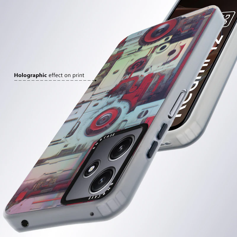 Rainbow Circuit Print Hard Case For Redmi 12 5G - Image 47