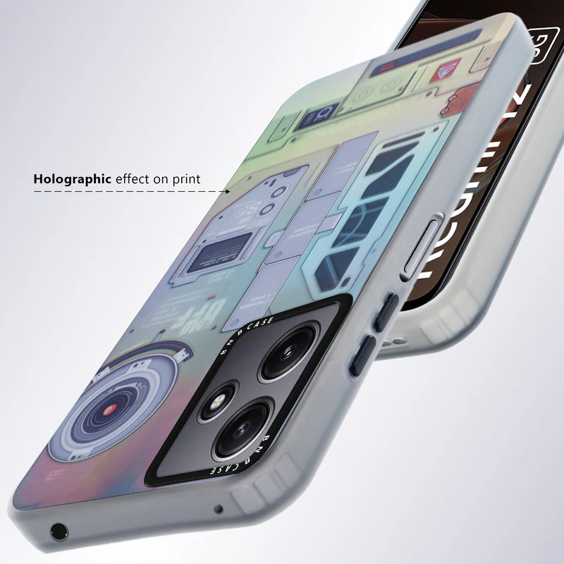Rainbow Circuit Print Hard Case For Redmi 12 5G - Image 55