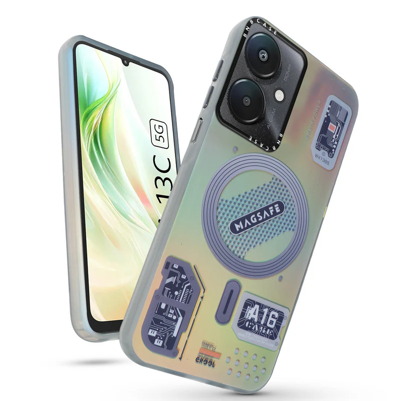 Rainbow Circuit Print Hard Case For Redmi 13C 5G - Image 17