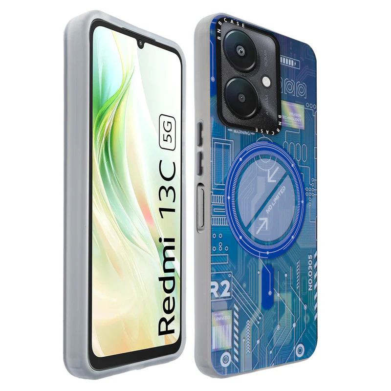 Rainbow Circuit Print Hard Case For Redmi 13C 5G - Image 28