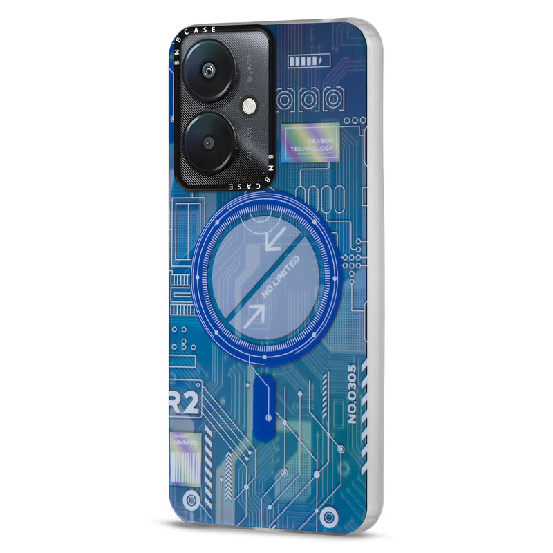 Rainbow Circuit Print Hard Case For Redmi 13C 5G - Image 32
