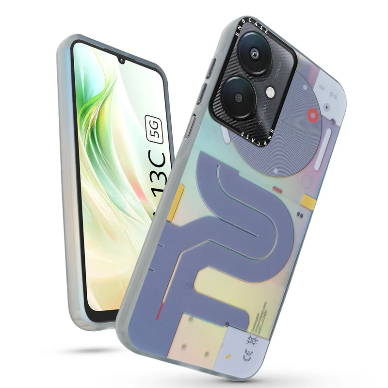 Rainbow Circuit Print Hard Case For Redmi 13C 5G - Image 33