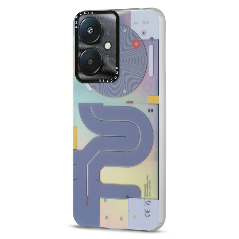 Rainbow Circuit Print Hard Case For Redmi 13C 5G - Image 40