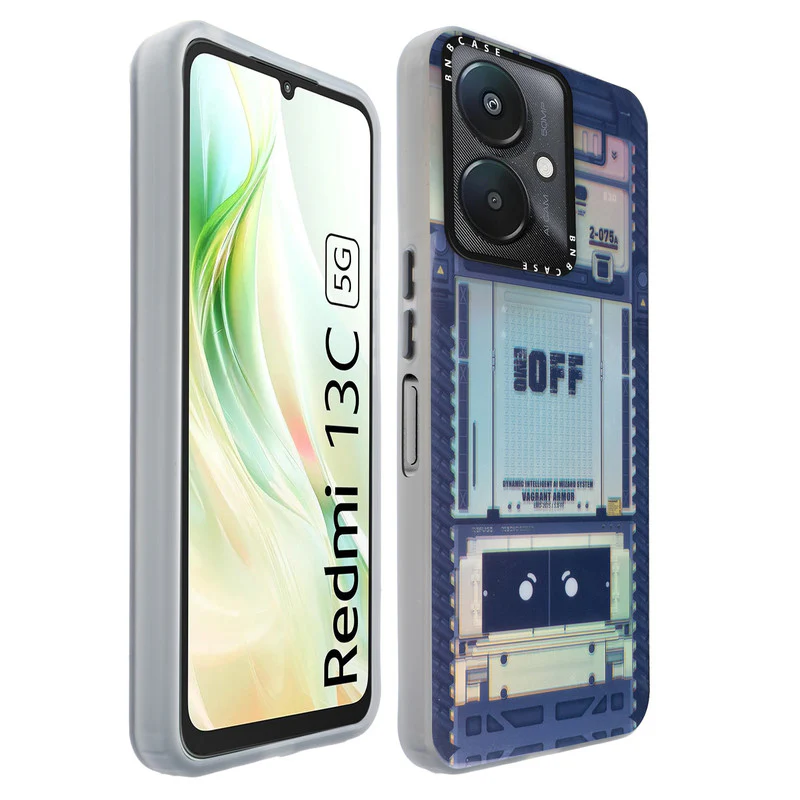 Rainbow Circuit Print Hard Case For Redmi 13C 5G - Image 44