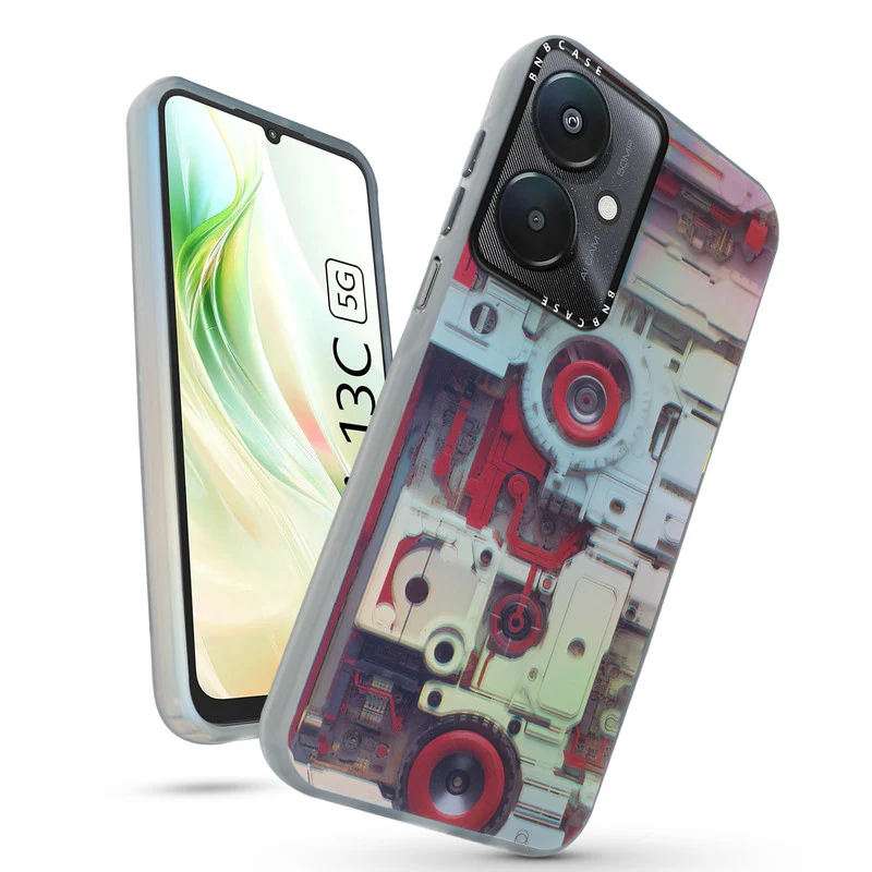 Rainbow Circuit Print Hard Case For Redmi 13C 5G - Image 49