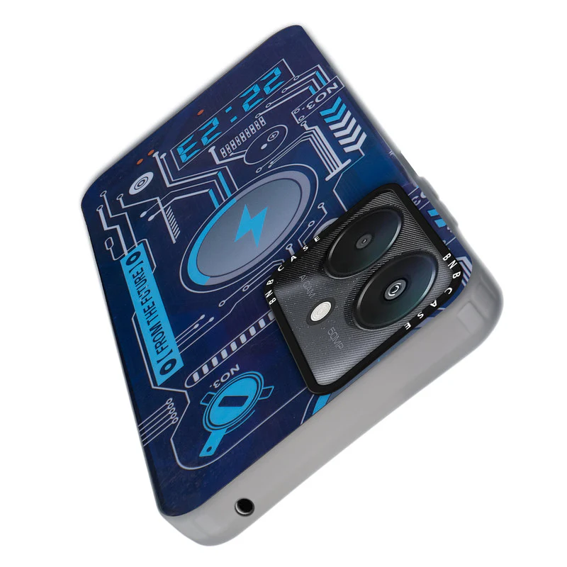Rainbow Circuit Print Hard Case For Redmi 13C 5G - Image 5