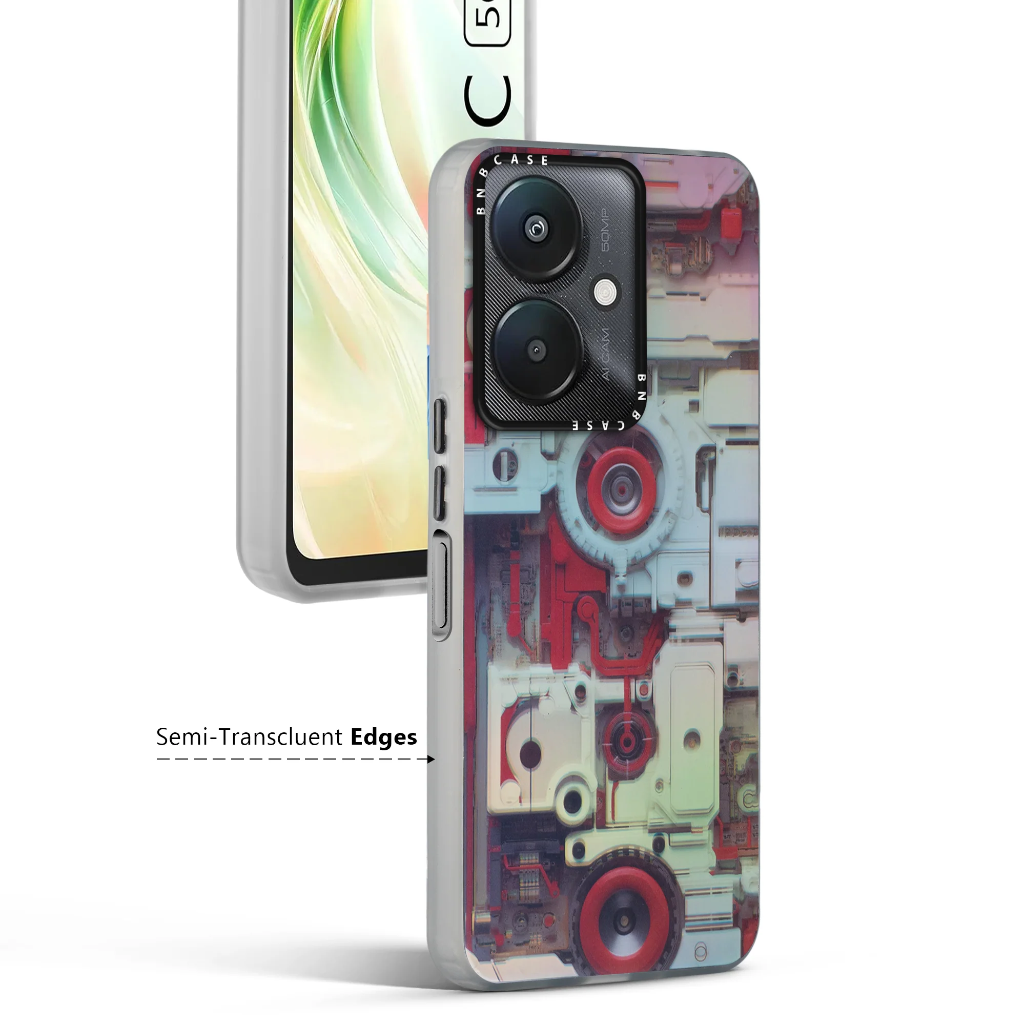 Rainbow Circuit Print Hard Case For Redmi 13C 5G - Image 54