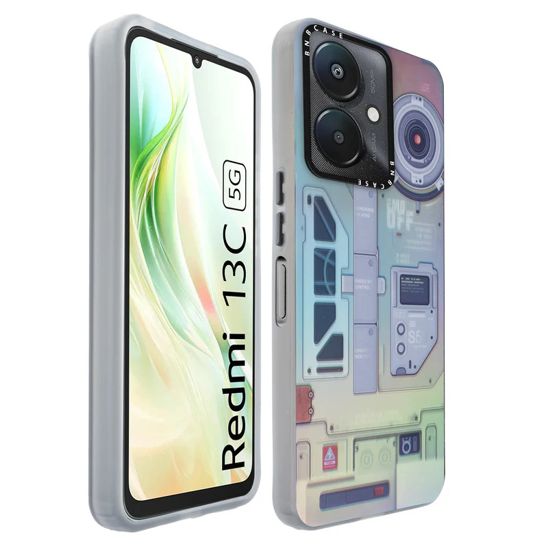 Rainbow Circuit Print Hard Case For Redmi 13C 5G - Image 68