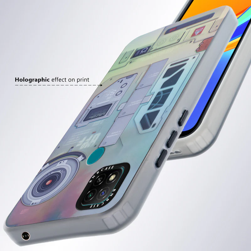 Rainbow Circuit Print Hard Case For Redmi 9C - Image 55