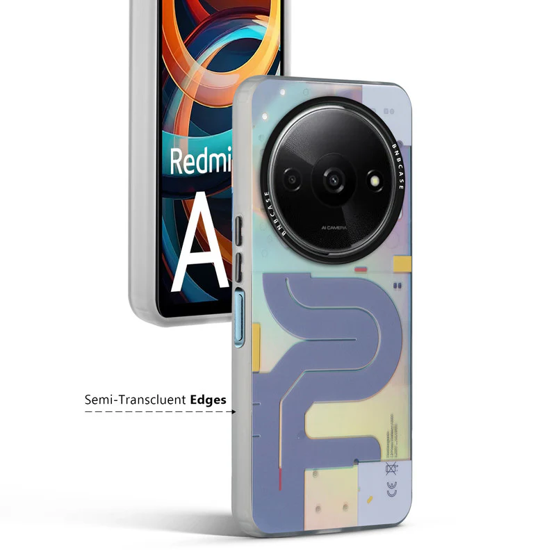 Rainbow Circuit Print Hard Case For Redmi A3 2024 - Image 46