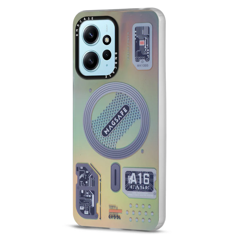Rainbow Circuit Print Hard Case For Redmi Note 12 4G - Image 32
