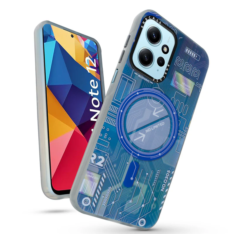 Rainbow Circuit Print Hard Case For Redmi Note 12 4G - Image 33