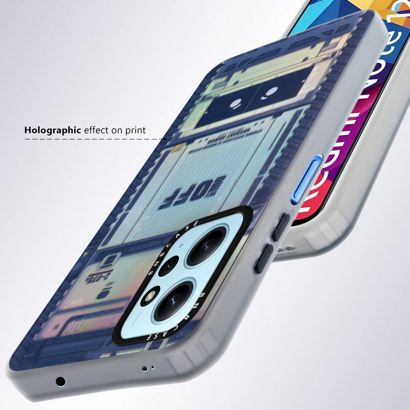 Rainbow Circuit Print Hard Case For Redmi Note 12 4G - Image 48