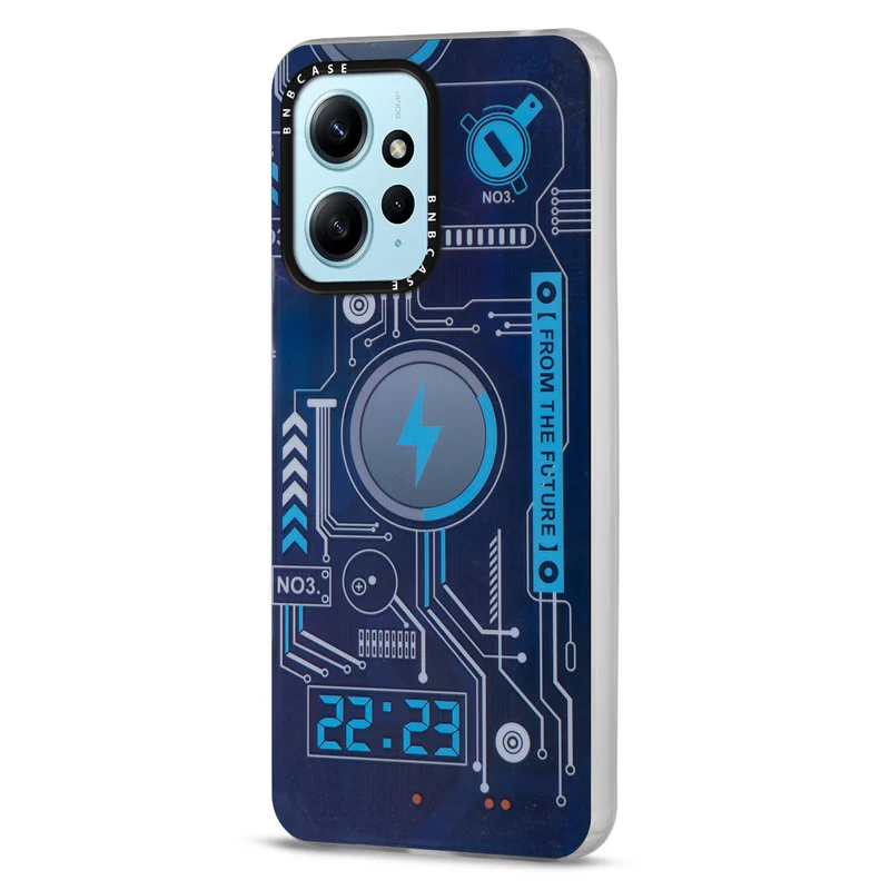Rainbow Circuit Print Hard Case For Redmi Note 12 4G - Image 8