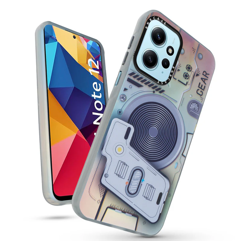 Rainbow Circuit Print Hard Case For Redmi Note 12 4G - Image 9